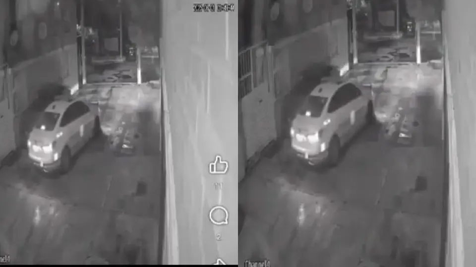VIDEO: Presunto robo de autopartes por parte de un policía causa indignación en redes