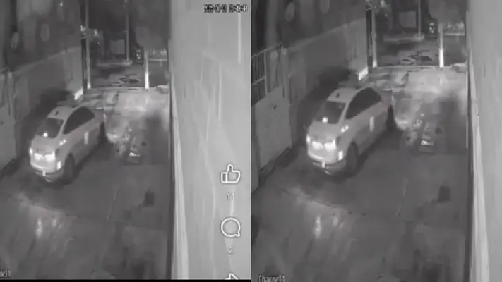 VIDEO: Presunto robo de autopartes por parte de un policía causa indignación en redes