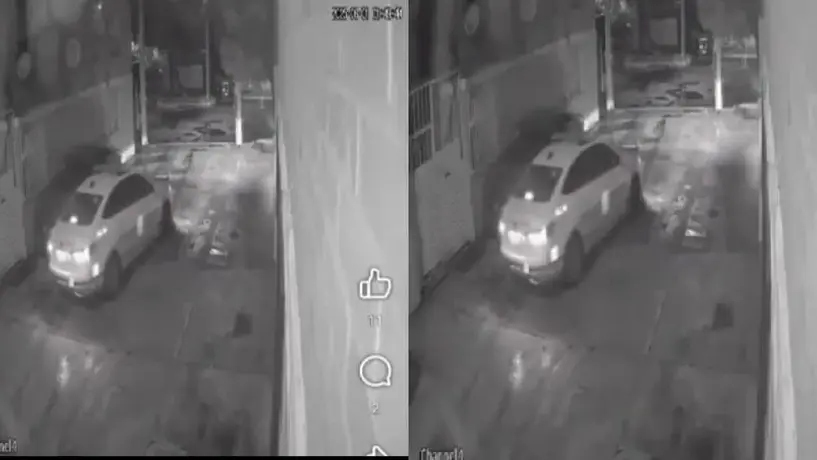 VIDEO: Presunto robo de autopartes por parte de un policía causa indignación en redes