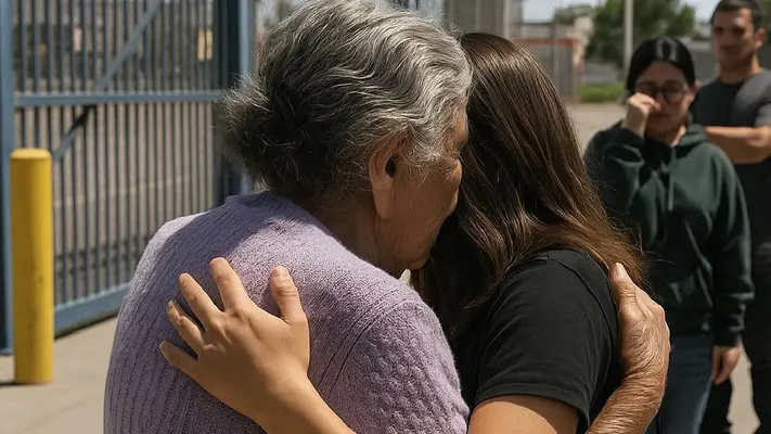 Abuelita mexicana se autodeporta, dejando a toda su familia en Estado Unidos