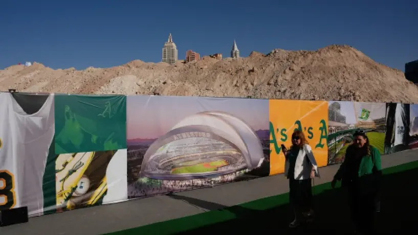 Athletics celebran inicio de construcción de estadio de mil 750 millones de dólares en Las Vegas