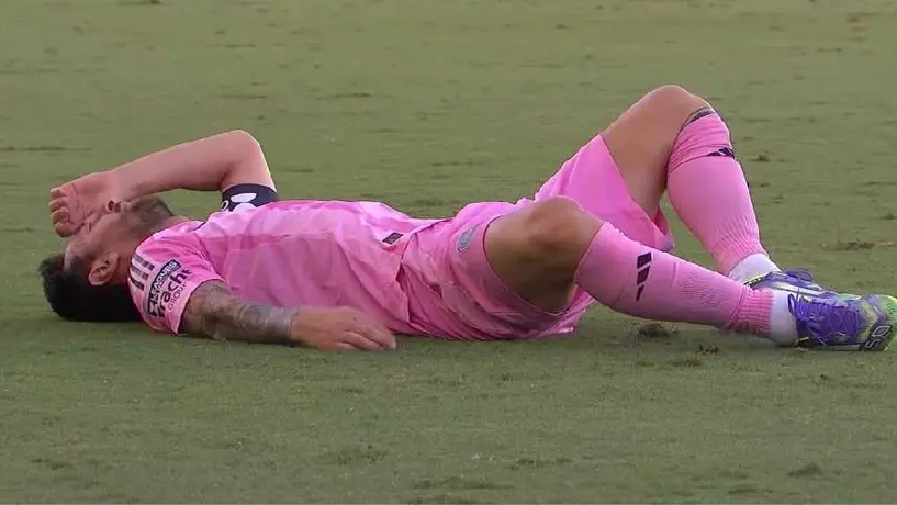 ¡Lo parte un rayo! Messi sale lesionado ante Necaxa