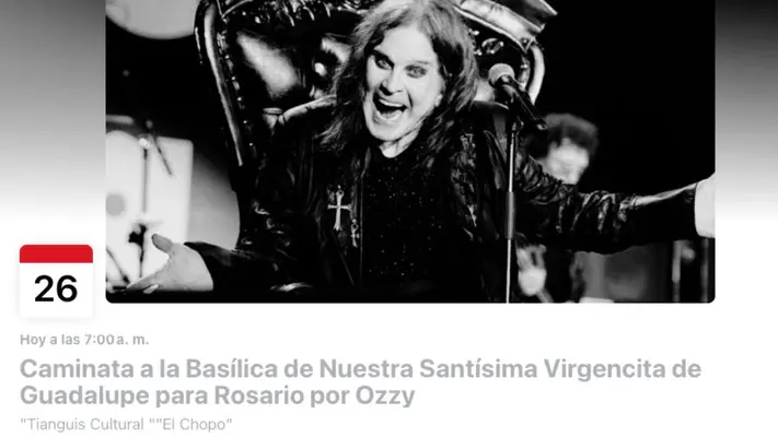 Fieles a Ozzy: fans preparan rosario por el rockero en la Basílica de Guadalupe