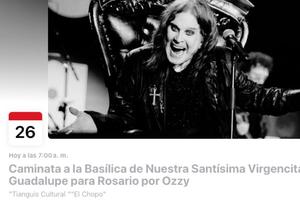 Fieles a Ozzy: fans preparan rosario por el rockero en la Basílica de Guadalupe
