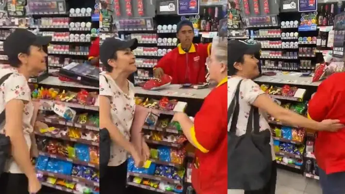 VIDEO: Mujer explota en Oxxo y agrede a trabajadora por no ser atendida
