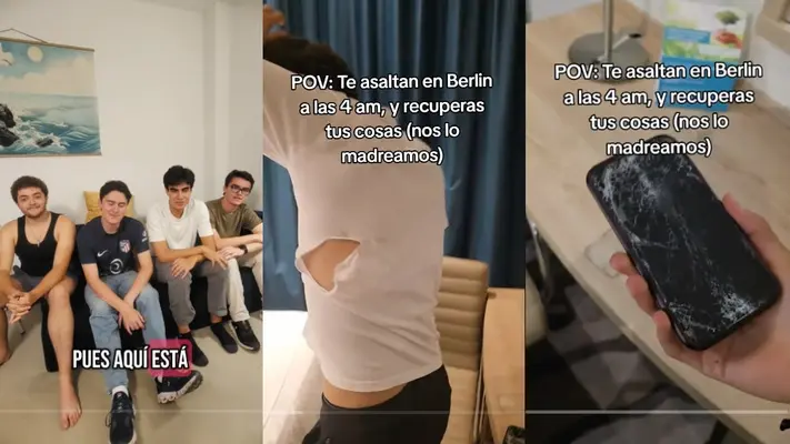 VIDEO: Mexicanos sufren asalto en Berlín, pero se las ingenian para recuperar sus cosas