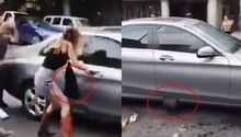 Lady Racista: Policía rescata su bolso tras ser agredida por manifestantes