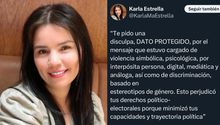 ¿Quién es Karla Estrella y por qué debe pedir disculpas durante 30 días a diputada del PT?
