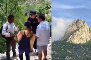 VIDEO: Turistas estadounidenses rayan monolito en Peña de Bernal