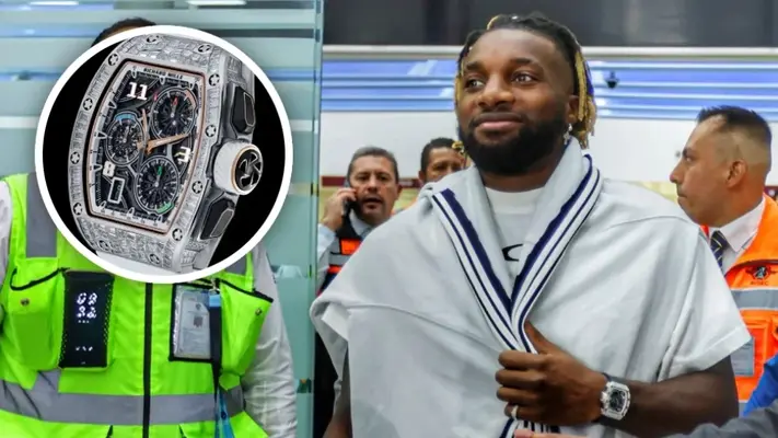 Allan Saint-Maximin llega a México y presume reloj de casi 9 millones de pesos