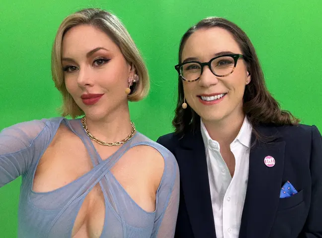 Miroslava Montemayor junto a su compañera Majo González | X: @MiroslavaMont