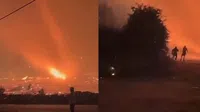 Fenómeno extremo: se forma un impresionante “tornado de fuego” durante incendios forestales