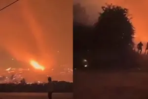 Fenómeno extremo: se forma un impresionante “tornado de fuego” durante incendios forestales