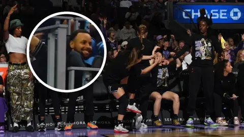 Stephen Curry presente para apoyar a las Valkyries de Golden State