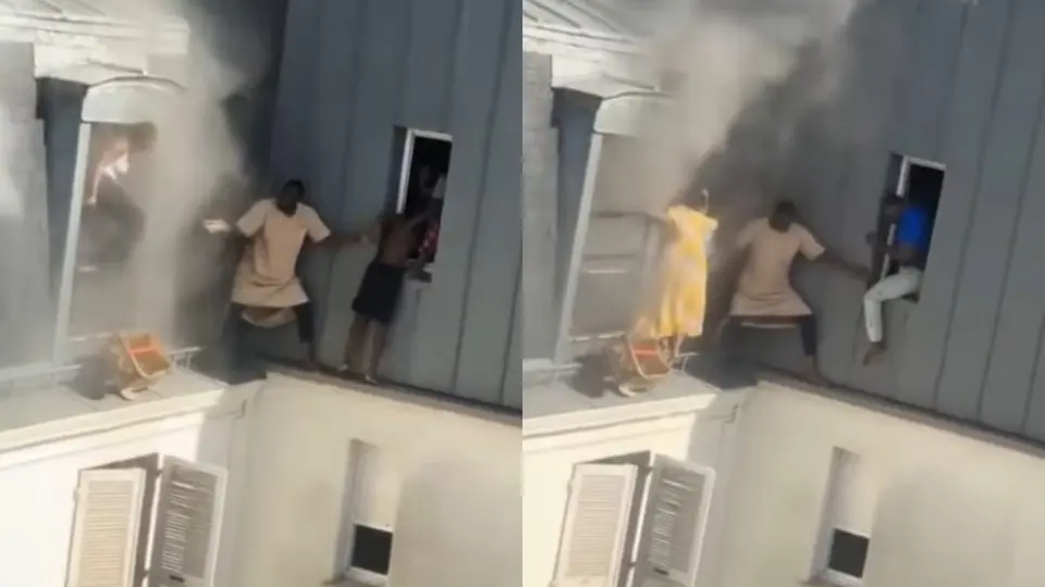 VIDEO Hombre héroe en París: Rescata a 6 personas de un incendio desde una cornisa