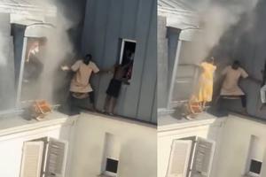 VIDEO Hombre héroe en París: Rescata a 6 personas de un incendio desde una cornisa
