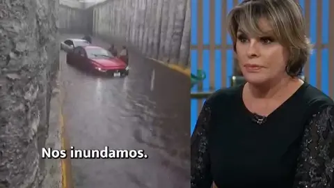 Actriz Ofelia Cano queda atrapada en inundaciones de Periférico