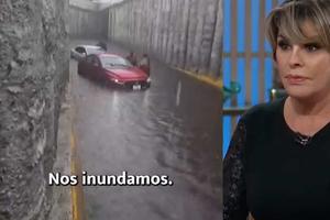 Actriz Ofelia Cano queda atrapada en inundaciones de Periférico