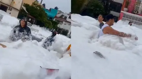¿Qué es la espuma tóxica que apareció en Naucalpan? Autoridades lanzan advertencia