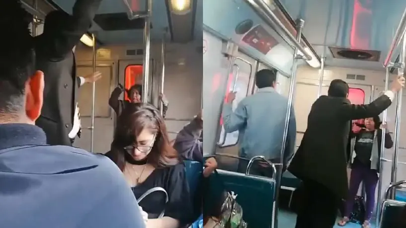 VIDEO: Captan supuesto exorcismo en el Metro CDMX