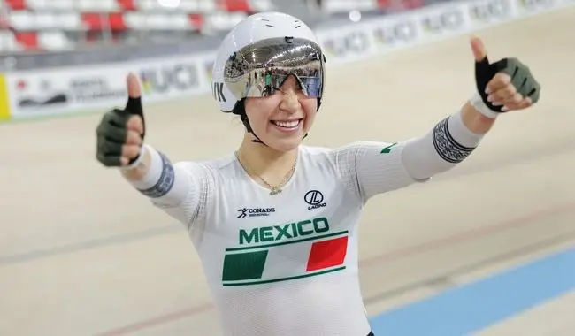 Yareli Acevedo tuvo una gran participación en ciclismo de pista | X: @conadeoficial