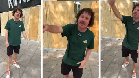 Luisito Comunica enfrenta a presunta empleada de Sectur tras marcha contra la gentrificación en CDMX