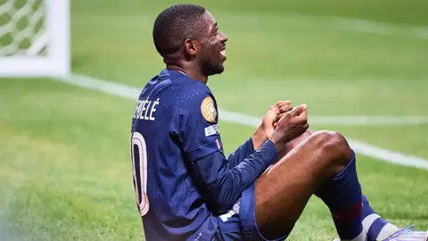Ousmane Dembélé, en honor a Diogo Jota, emuló su popular festejo
