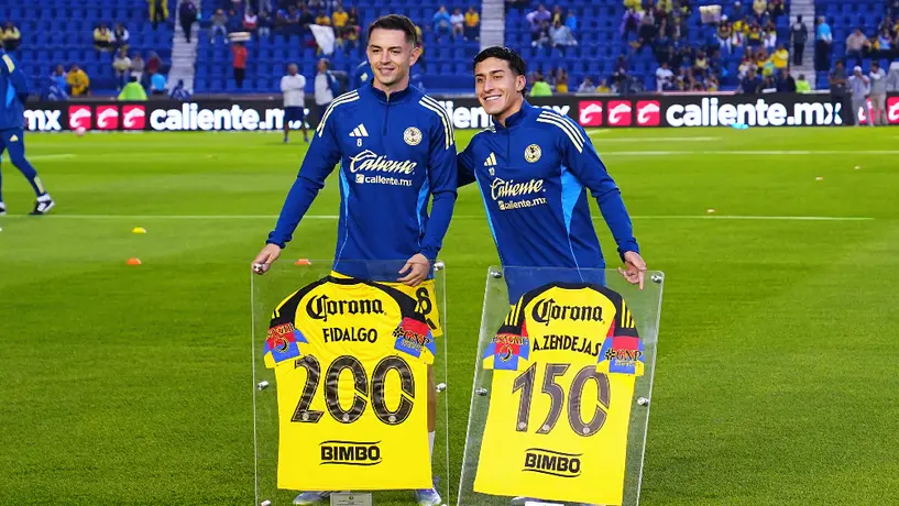 Homenaje a los ídolos: América da reconocimiento a Zendejas y Fidalgo