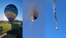 VIDEO: Tragedia en Brasil: Globo aerostático se incendia y deja al menos ocho muertos