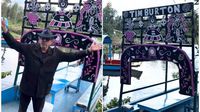 Tim Burton en CDMX: Visitó Xochimilco y tuvo una convivencia con fans en un panteón