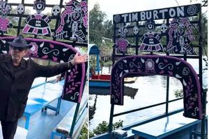 Tim Burton en CDMX: Visitó Xochimilco y tuvo una convivencia con fans en un panteón