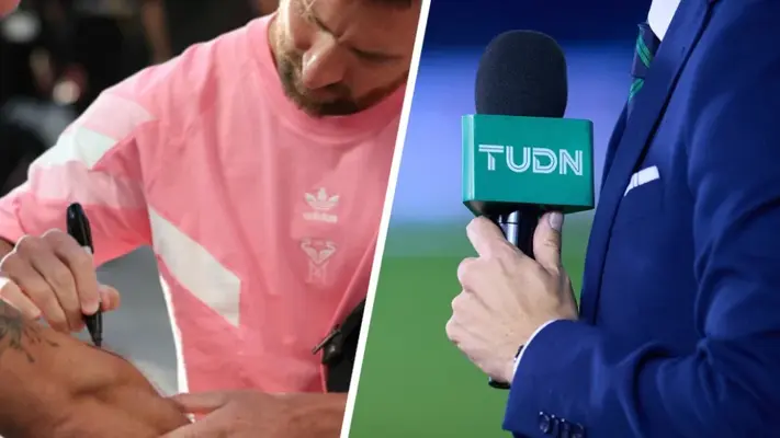¡Cumple un sueño! Miembro de TUDN se tatúa autógrafo de Messi