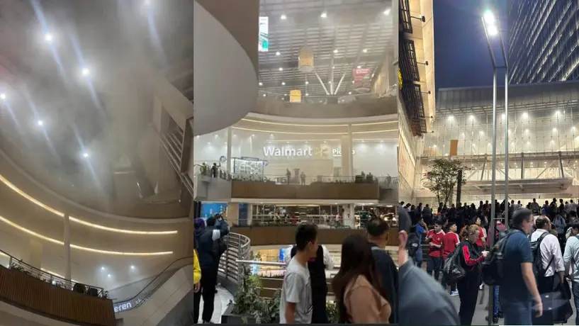 VIDEO: Incendio en Portal San Ángel provoca desalojo; causó pánico entre los visitantes