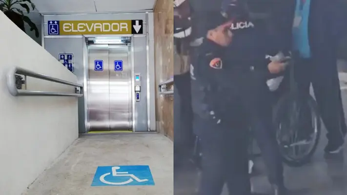 VIDEO: Rescatan a adultos mayores atrapados en elevador del Metro Línea 8