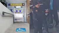 VIDEO: Rescatan a adultos mayores atrapados en elevador del Metro Línea 8