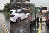 Fuerte lluvia causa caos en CDMX: calles cerradas, árboles caídos y Metro detenido