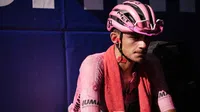 Isaac del Toro tras concluir la Etapa 16 del Giro de Italia: "Crucé la meta sin un gramo de energía"