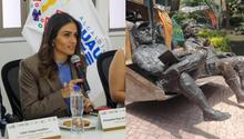 Morena denuncia a Alessandra Rojo de la Vega por retirar estatuas del 'Che' y Fidel
