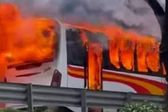 Motociclista muere tras choque e incendio en la autopista México-Querétaro