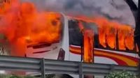 Motociclista muere tras choque e incendio en la autopista México-Querétaro
