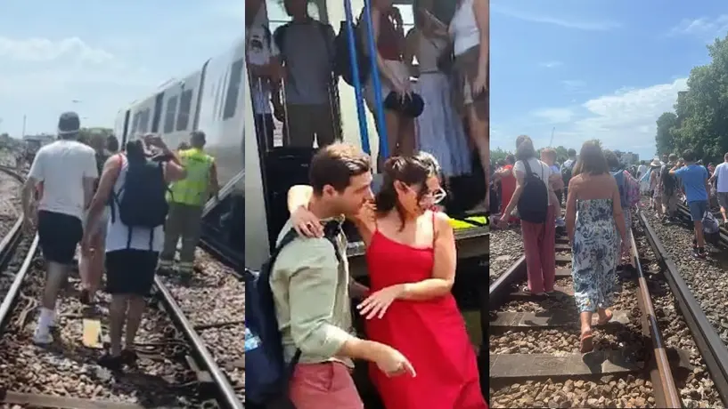 VIDEO: Caos en Londres: más de 1,800 pasajeros evacuados tras avería de tren en medio de ola de calor