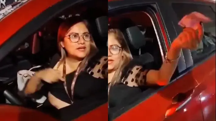 VIDEO: Lady Muerta de hambre: insulta a policía, soborna y termina suspendida del CEJUM