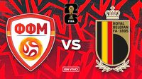 Macedonia del Norte vs Bélgica EN VIVO Eliminatorias Mundialistas UEFA Jornada 3