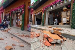 Sismo en Oaxaca: deja un herido, desgajes de cerros y cortes de energía momentáneos