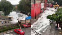 Se desborda presa en Naucalpan por lluvias; CDMX también está bajo el agua