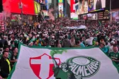 Times Square se tiñe de verde: afición del Palmeiras lleva el espíritu del Mundial de Clubes a Nueva York