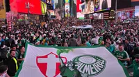 Times Square se tiñe de verde: afición del Palmeiras lleva el espíritu del Mundial de Clubes a Nueva York