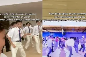 Mexicano enseña el emblemático “Payaso de Rodeo” a estudiantes japoneses y video explota en TikTok