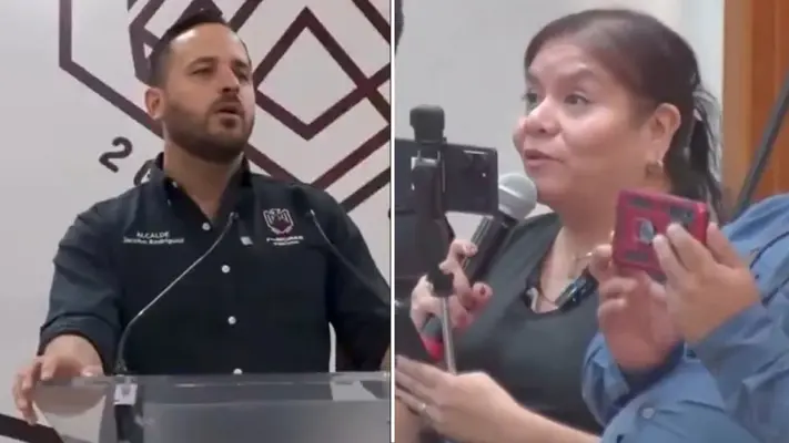 VIDEO: Alcalde de Morena explota contra reportera que le preguntó si se haría el antidoping