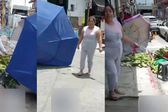 Lady Elotes: la mujer que destrozó un puesto ambulante en Veracruz y encendió las redes